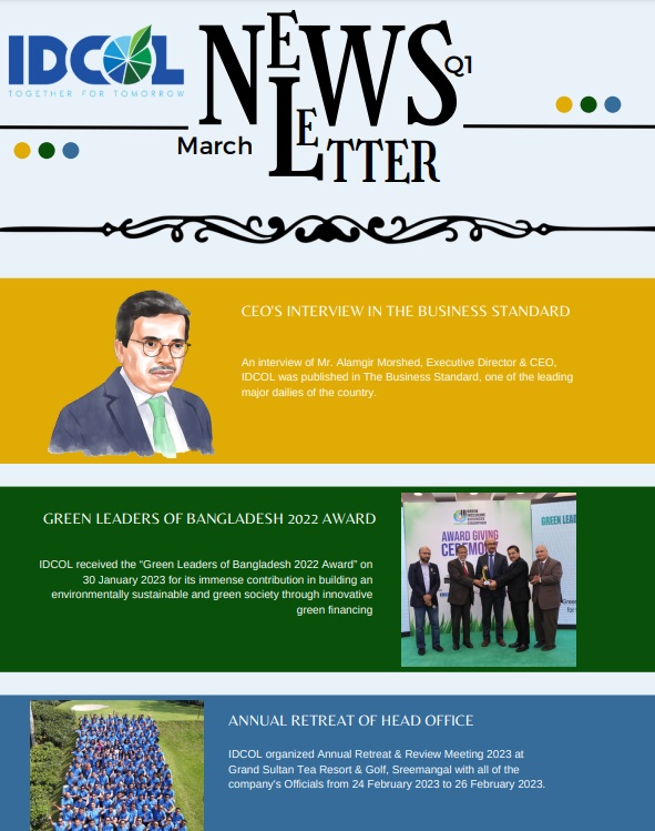 IDCOL Newsletter January-March 2023