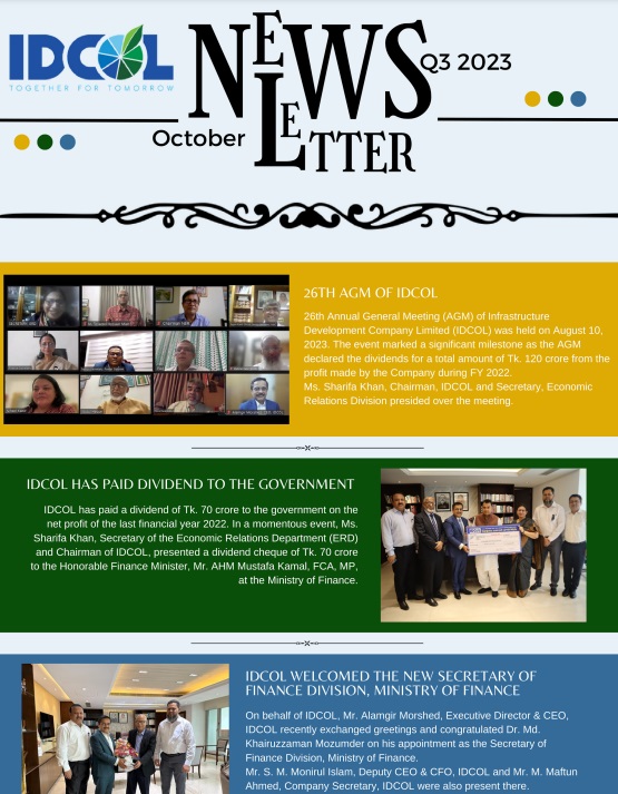 IDCOL Newsletter July-September 2023
